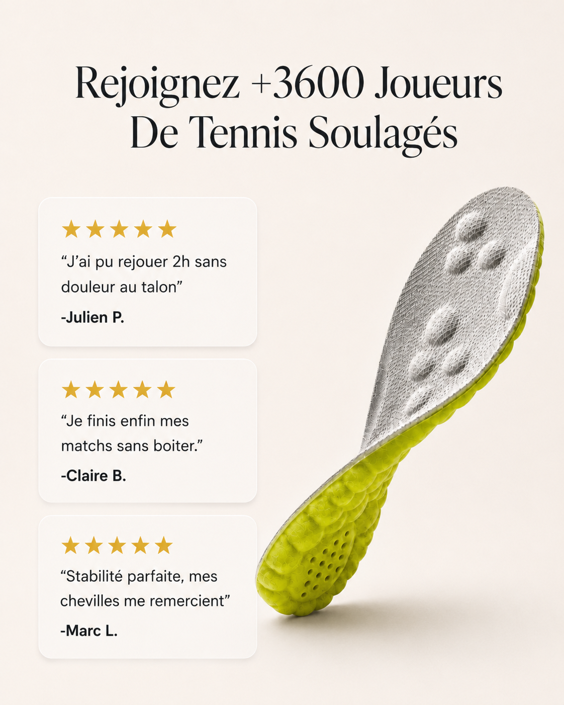 Semelles Tennis Norvea