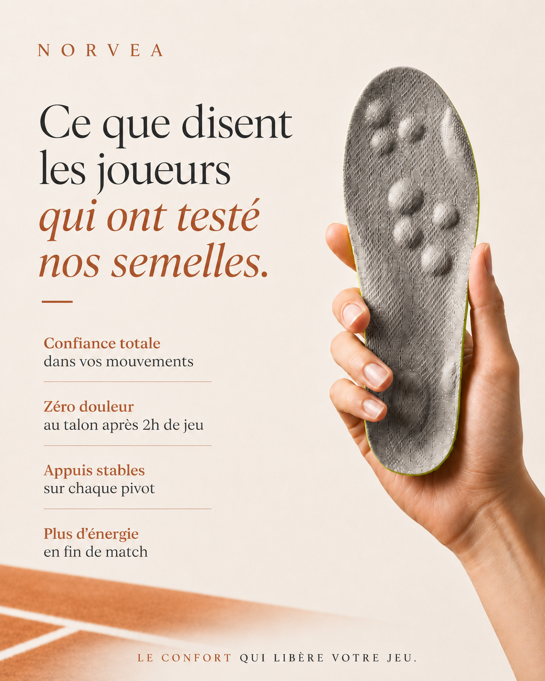 Semelles Tennis Norvea